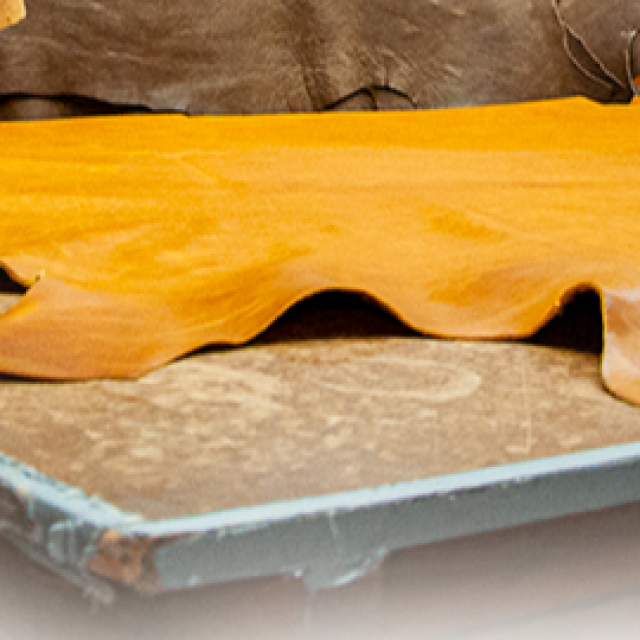 Pelle di vitello rifinita